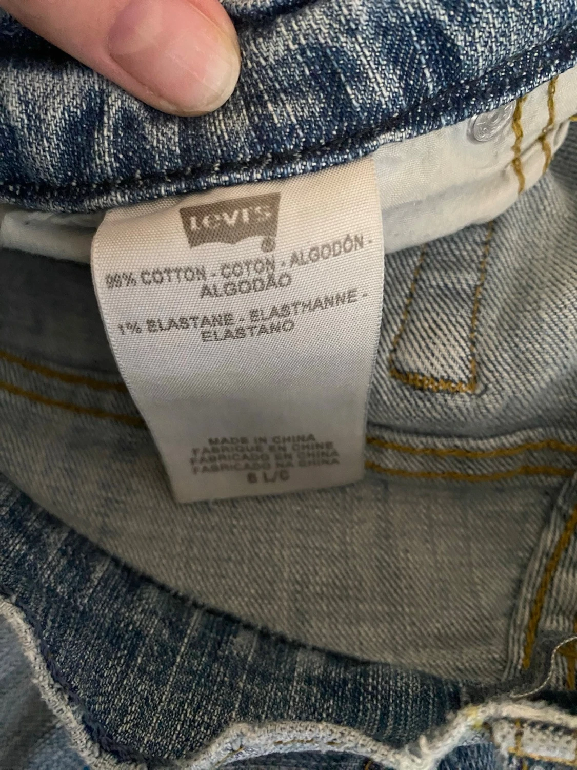 Levi’s blå jeans-klassisk passform-vintage - 6