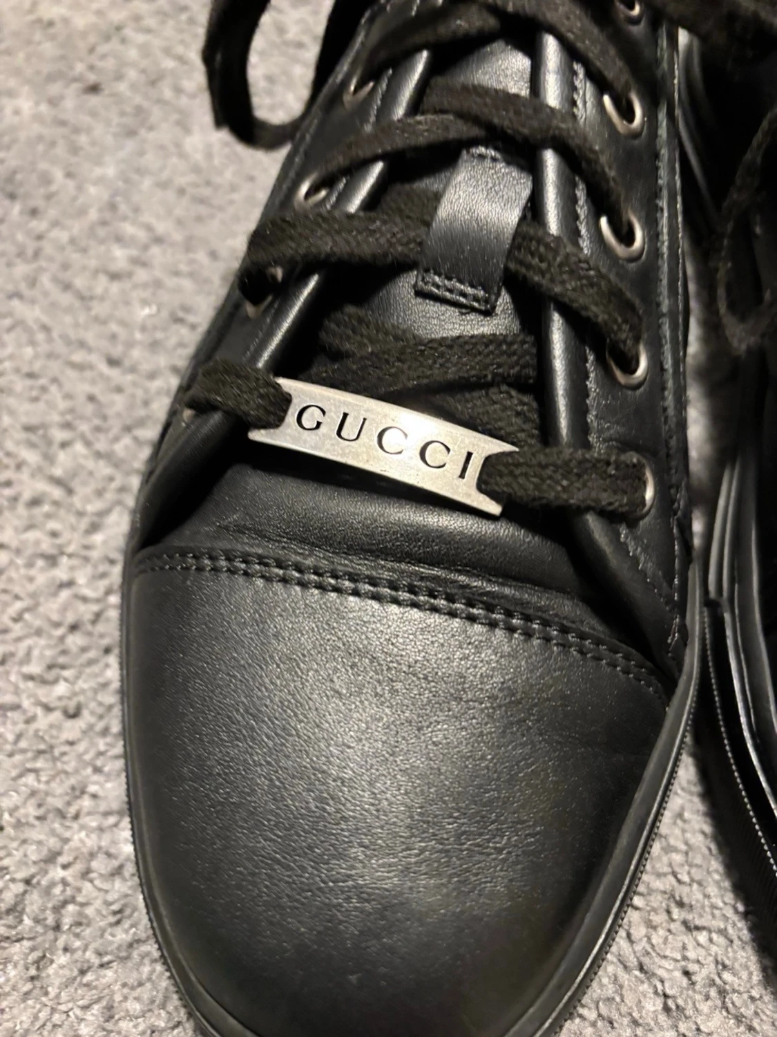 Gucci Ace all black leather - 1