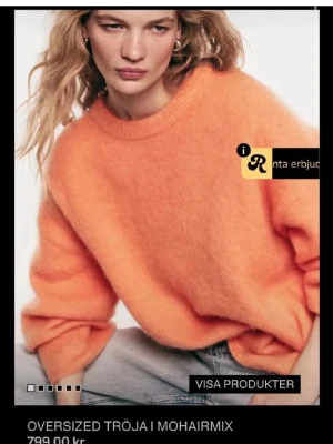 Oversized orange tröja i mohairmix - SÖKER!!!!!! Xs 