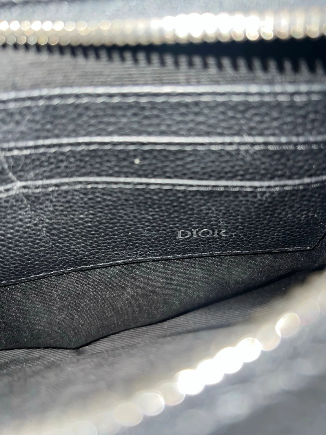 DlOR NAVY BLUE POUCH - 4