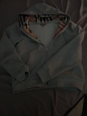 Burberry grå hoodie - Grå burberry hoodie i storlek L men passar M. Inga fläckar eller håll. Väldigt stiligt och passar till med allt🔥👀