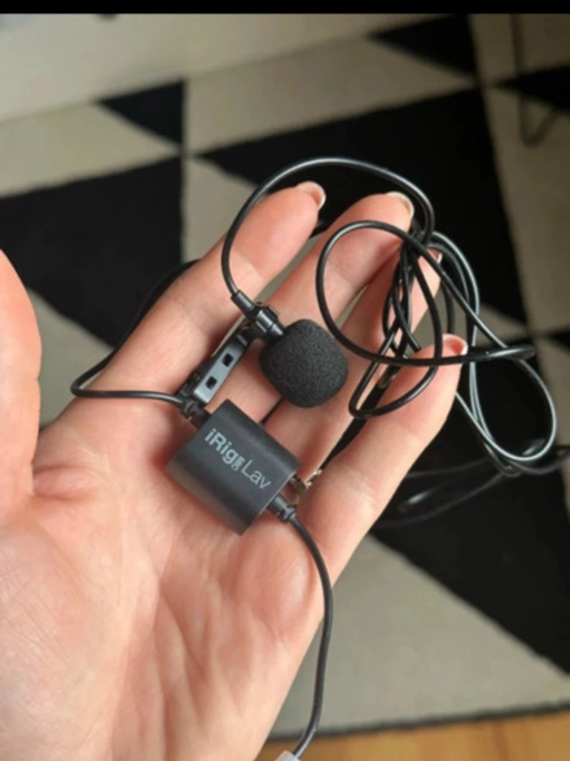 iRig Lav mygga mikrofon svart