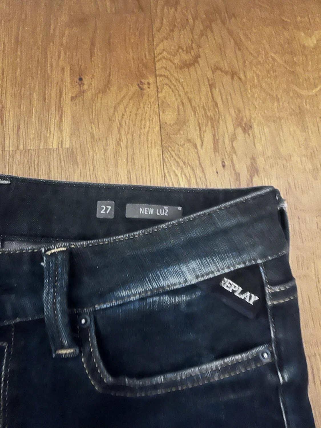 Mörkblå Replay jeans New Luz