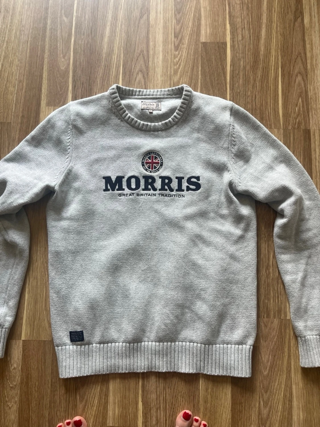 Grå tröja från Morris med tryck