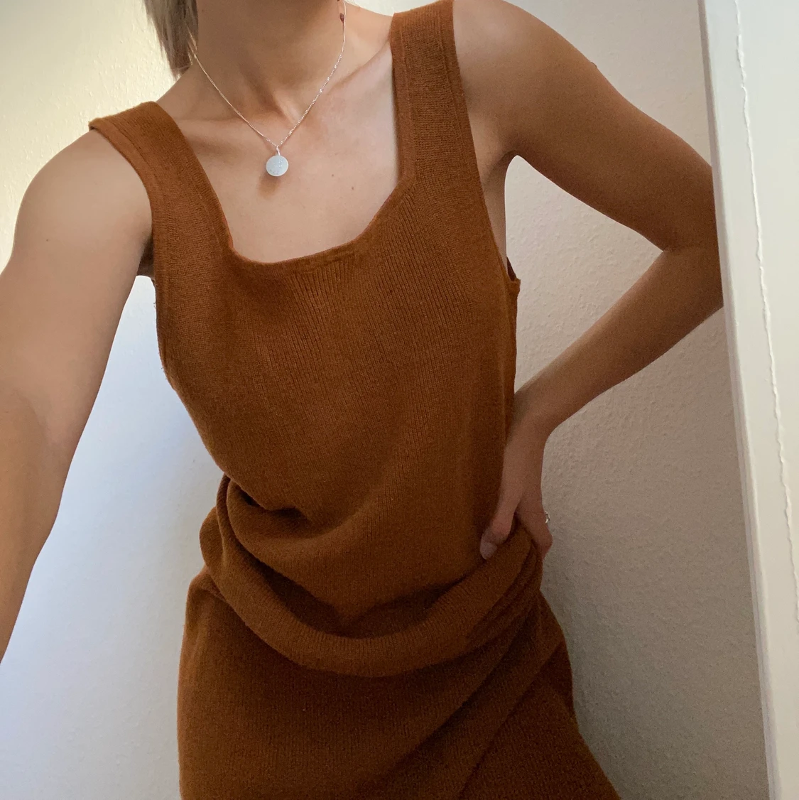 Stickad klänning - 90