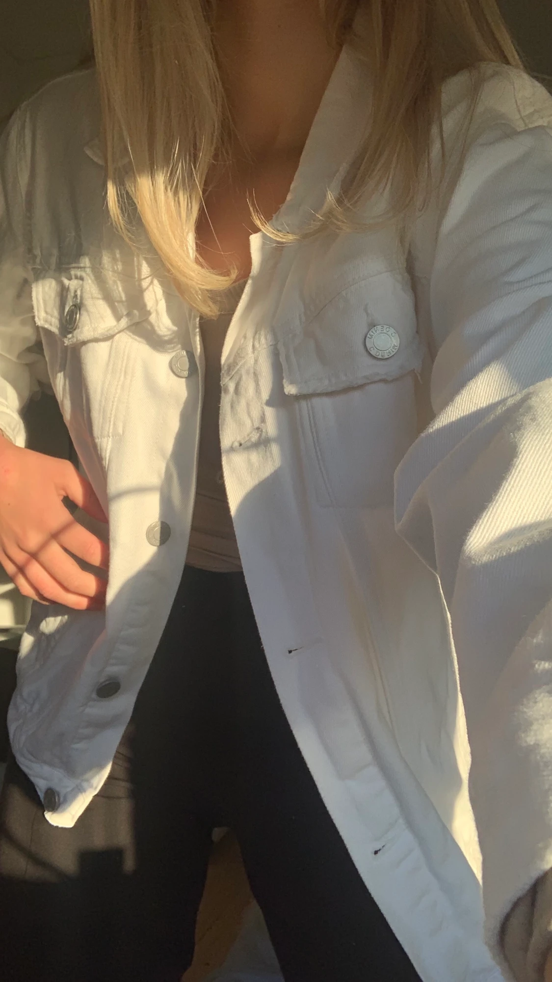 Vit jeansjacka💕  - 90