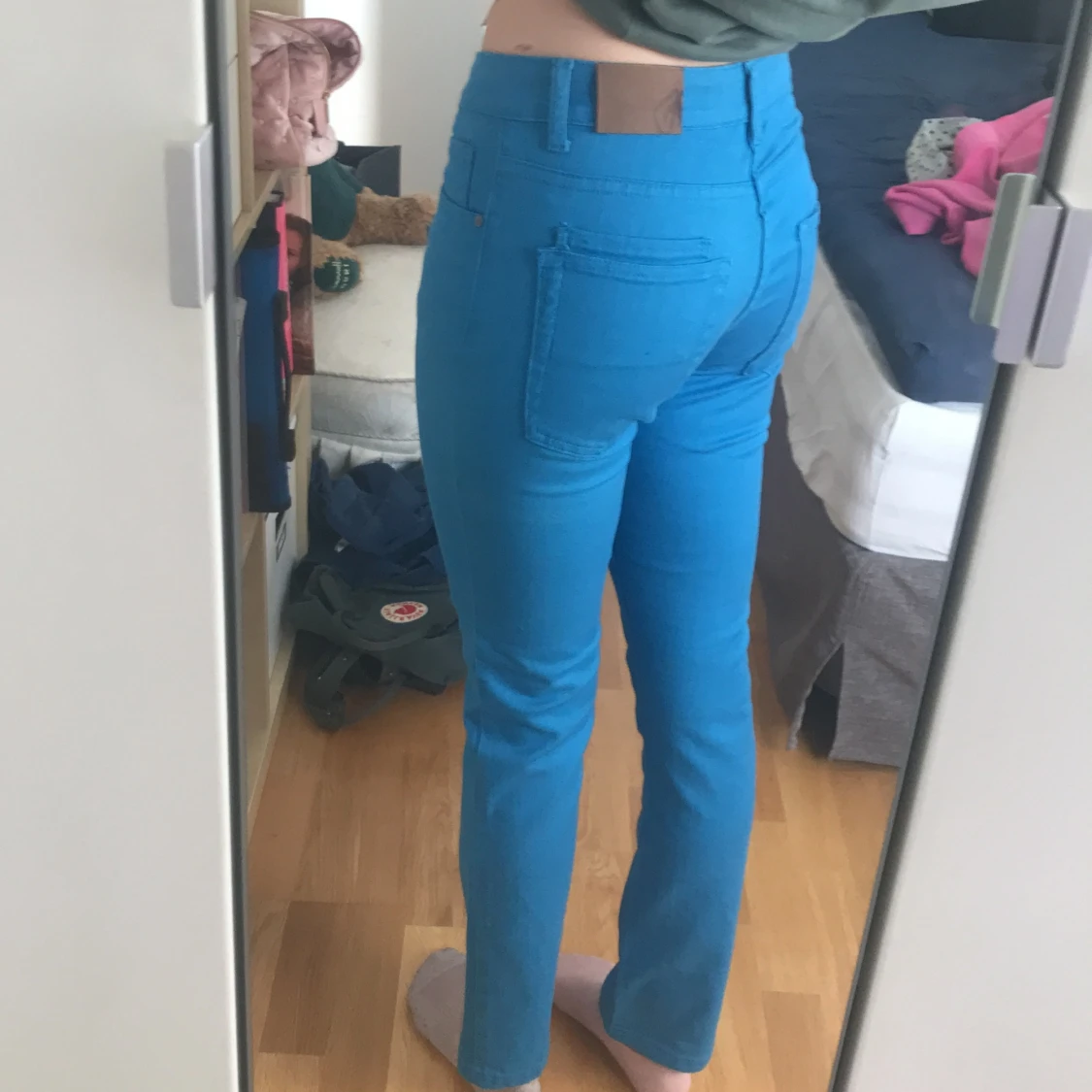 Blåa low Waits jeans storlek xs