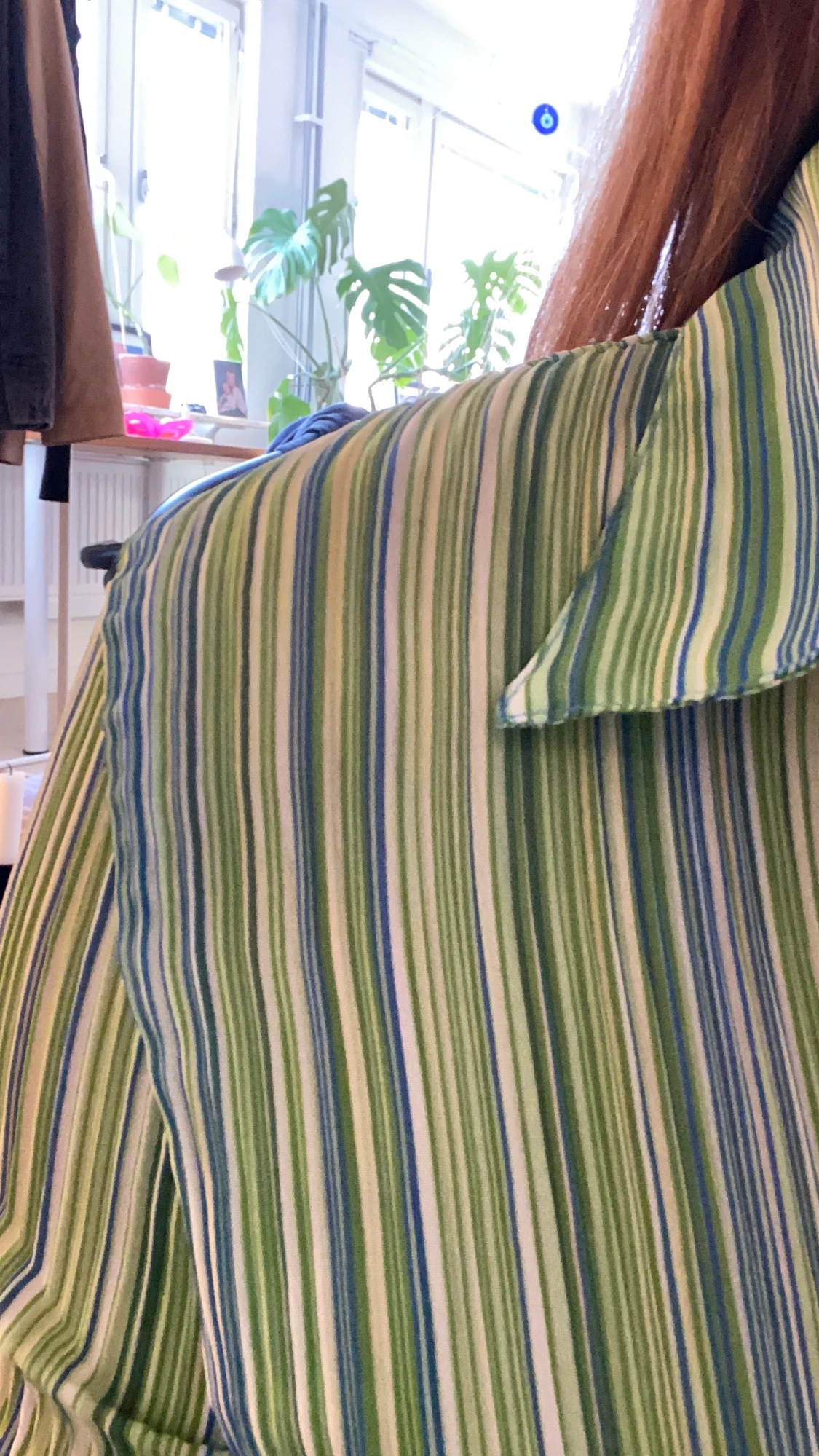 Grön chifong skjorta - 90