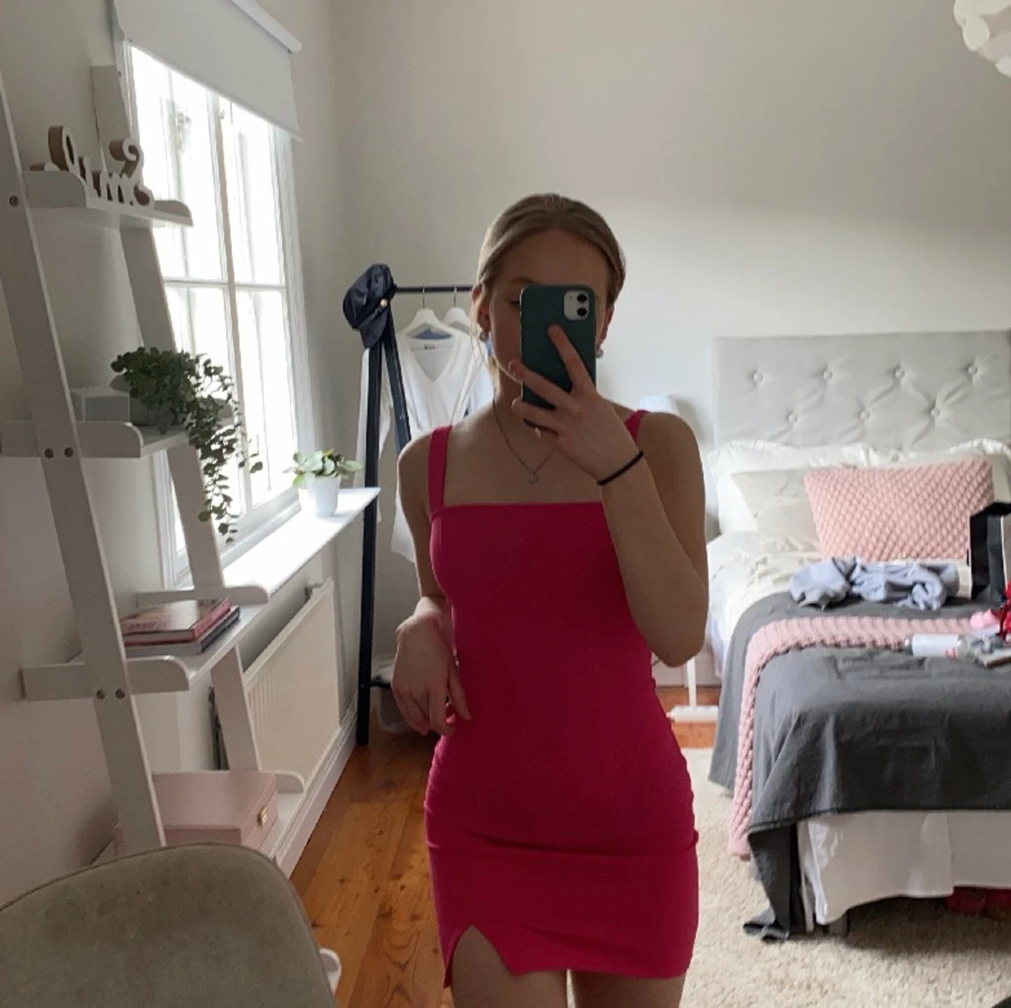 Rosa tight klänning  - 90