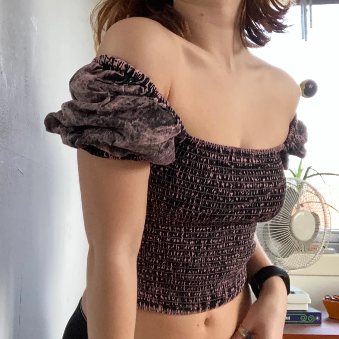 acidwash puffärm topp