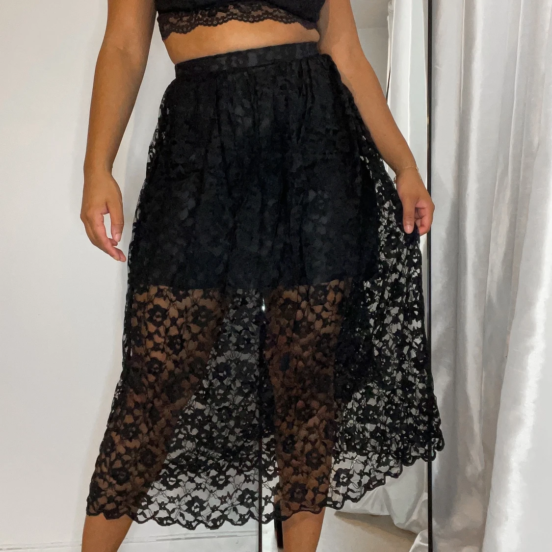 Svart spetskjol (S), 95 SEK