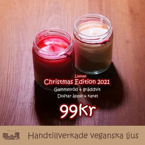 Doftljus juldoft - Detta är vårt julljus med doft av äpple och kanel! Dessa finns färdiga att köpa och finns endast i vitt och rött😍❤️ Det går även att kombinera o köpa med andra ljus såklart! OBS Frakten blir billigare ju fler ljus du köper!
