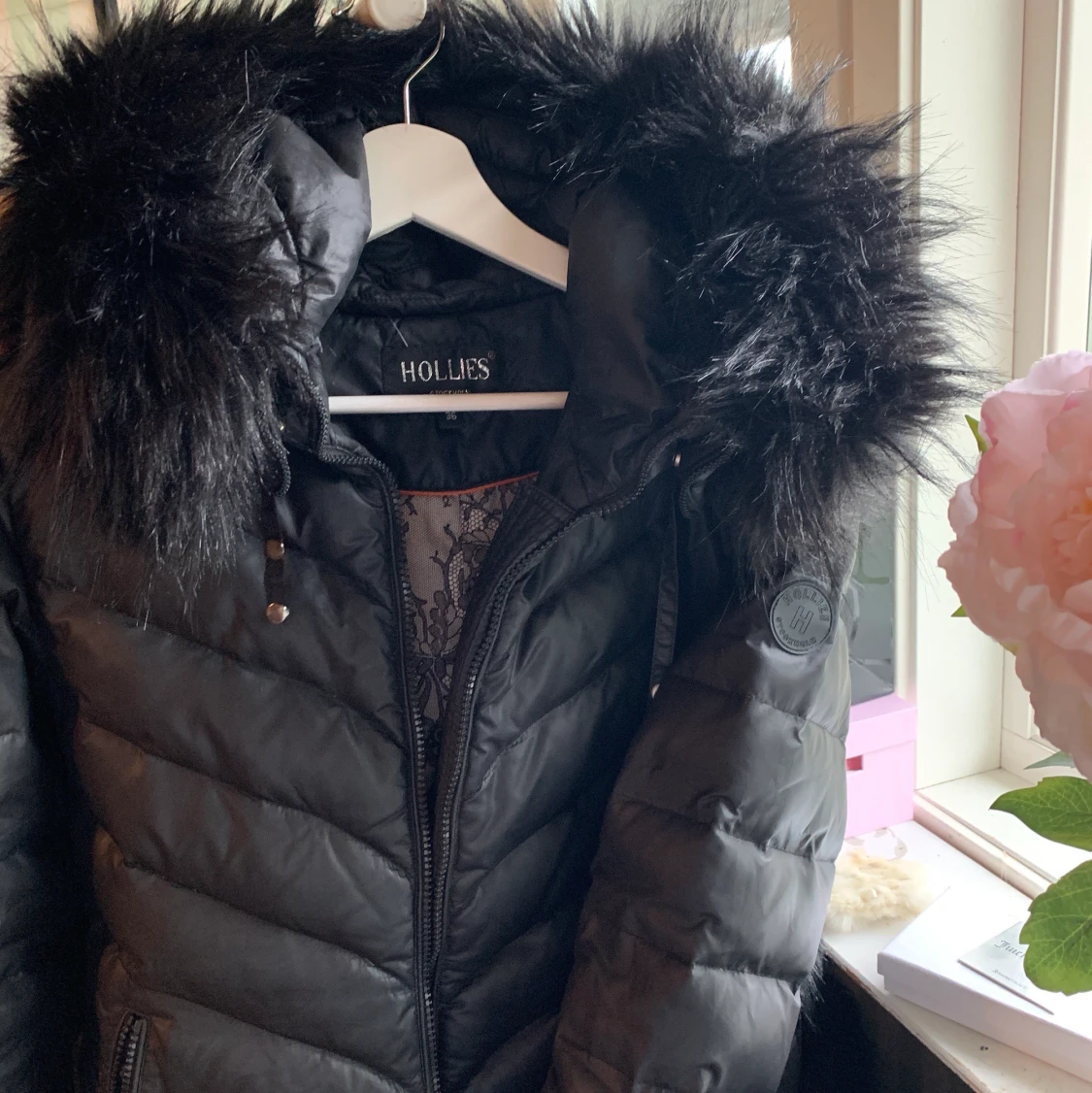Snygg vinterjacka med svart päls! - 91