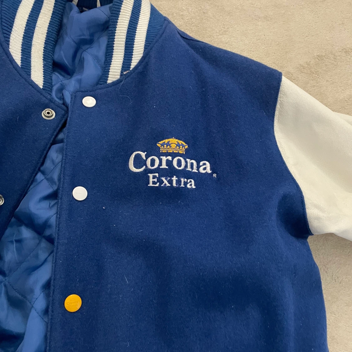 Vintage oversized varsity baseball jacka - 90