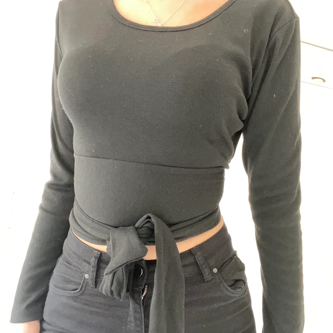 Tröja från shein med öppen rygg storlek s