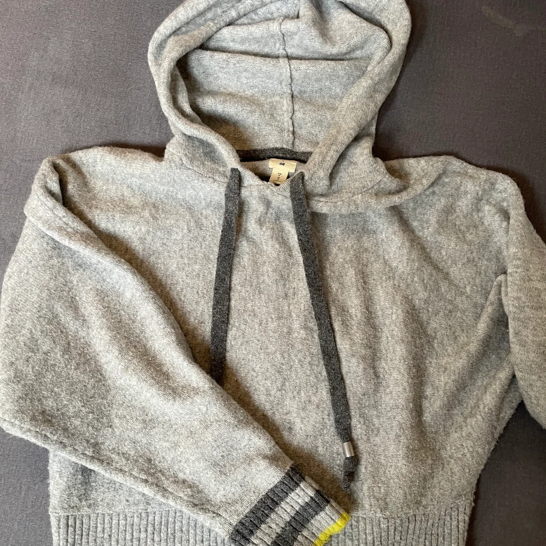 Stickad hoodie 