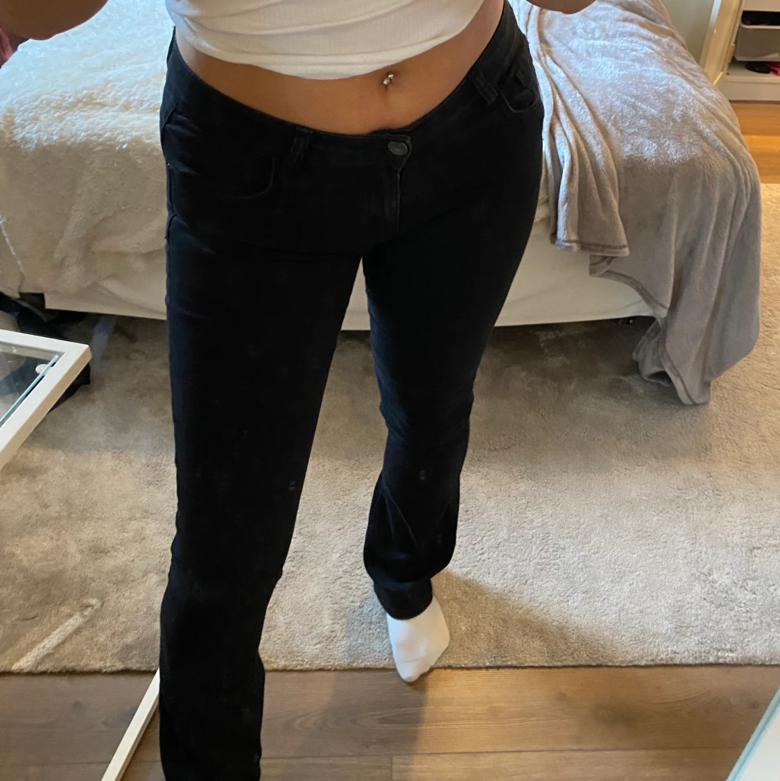 Bootcut midwaiste jeans - 90