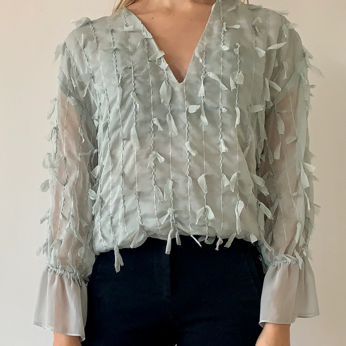 Skir och Mintgrön blus från Zara XS