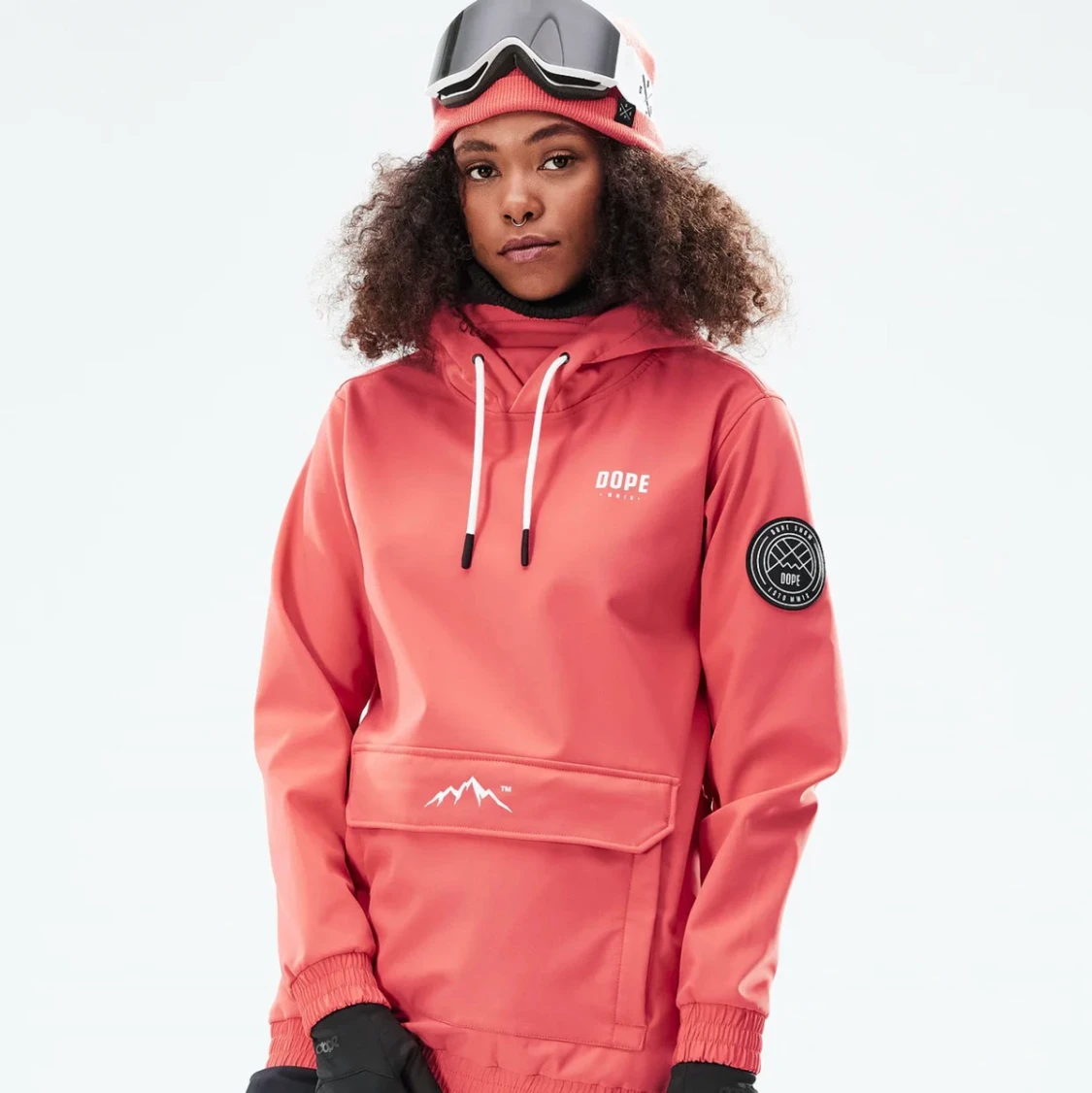 Korall färgad dope snowboardjacka