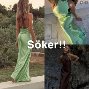 Hanna Schönberg klänning SÖKES! - Söker denna klänningen från Hanna Schönberg i antingen grönt eller brunt (helst grön) Mvh Matilda:)