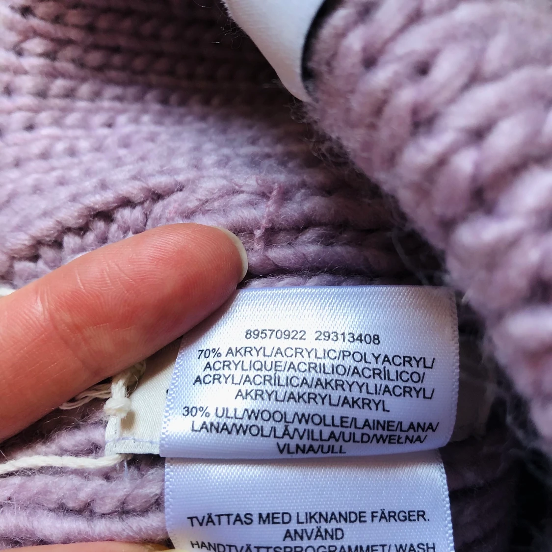 NY Carin Wester stickad beanie lila - 91