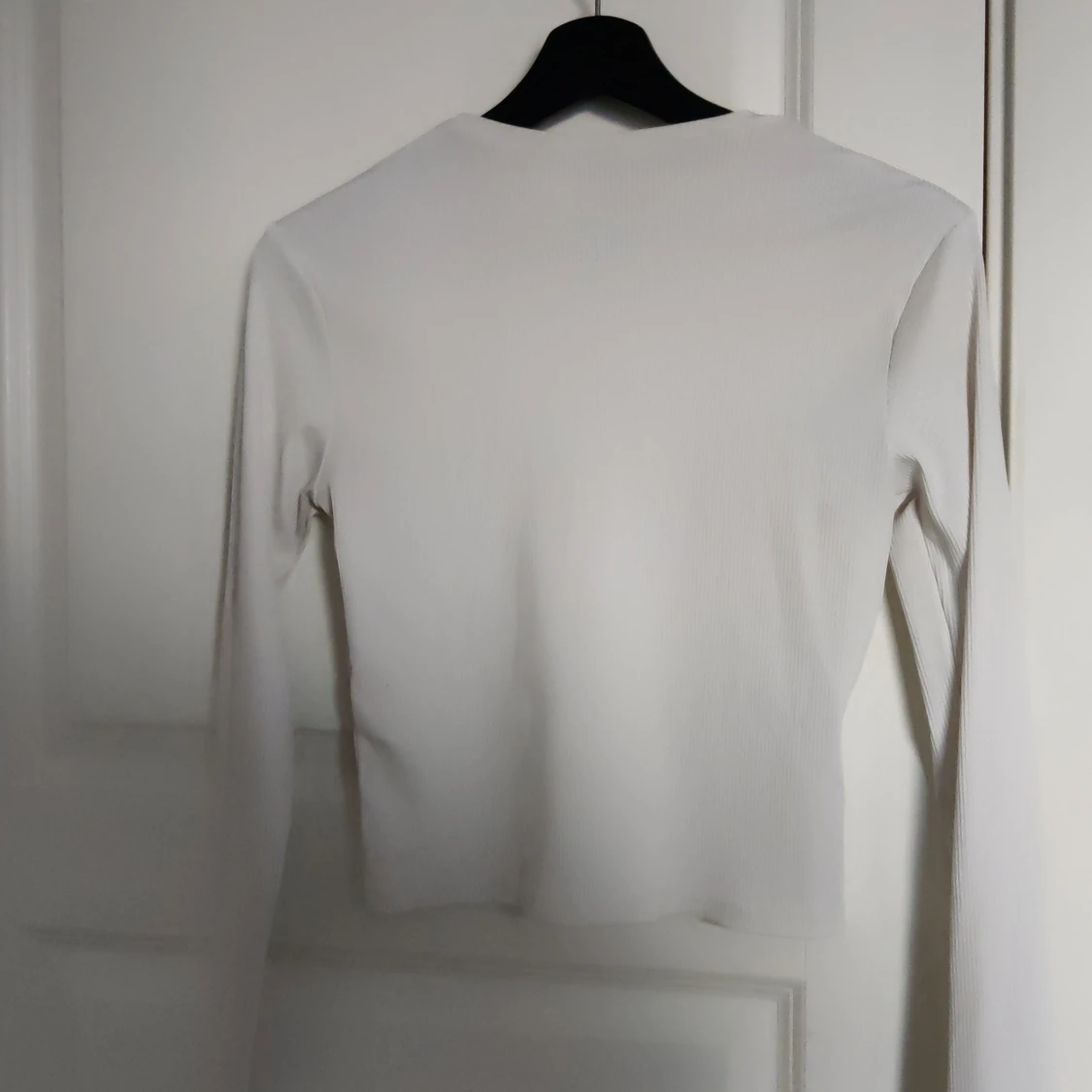 Vit långärmad tröja  - 90