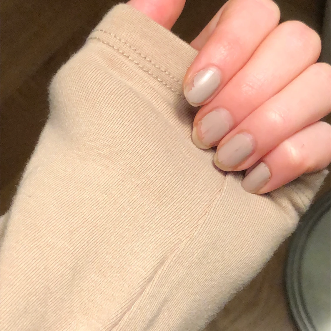 söt beige topp - 90