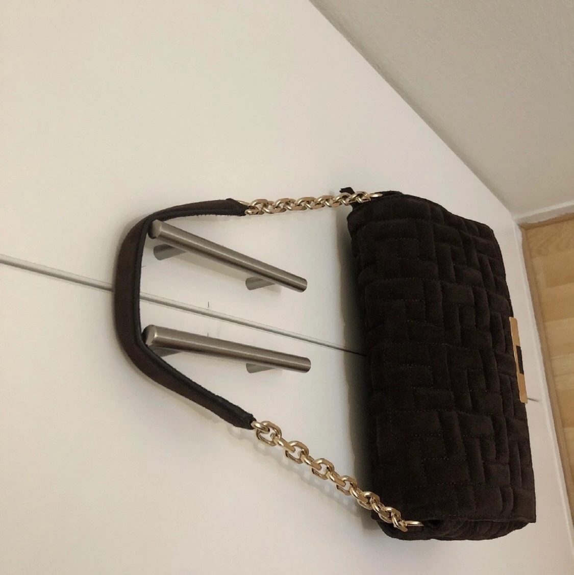 Suede brown Zara bag - 90