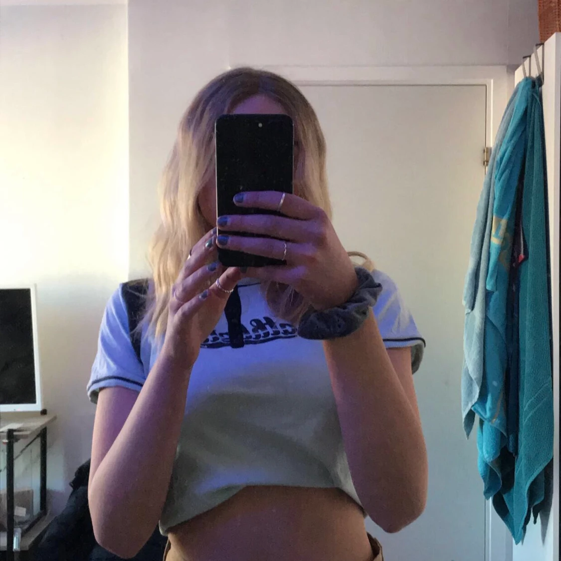 Vintage Nike croppad t-shirt