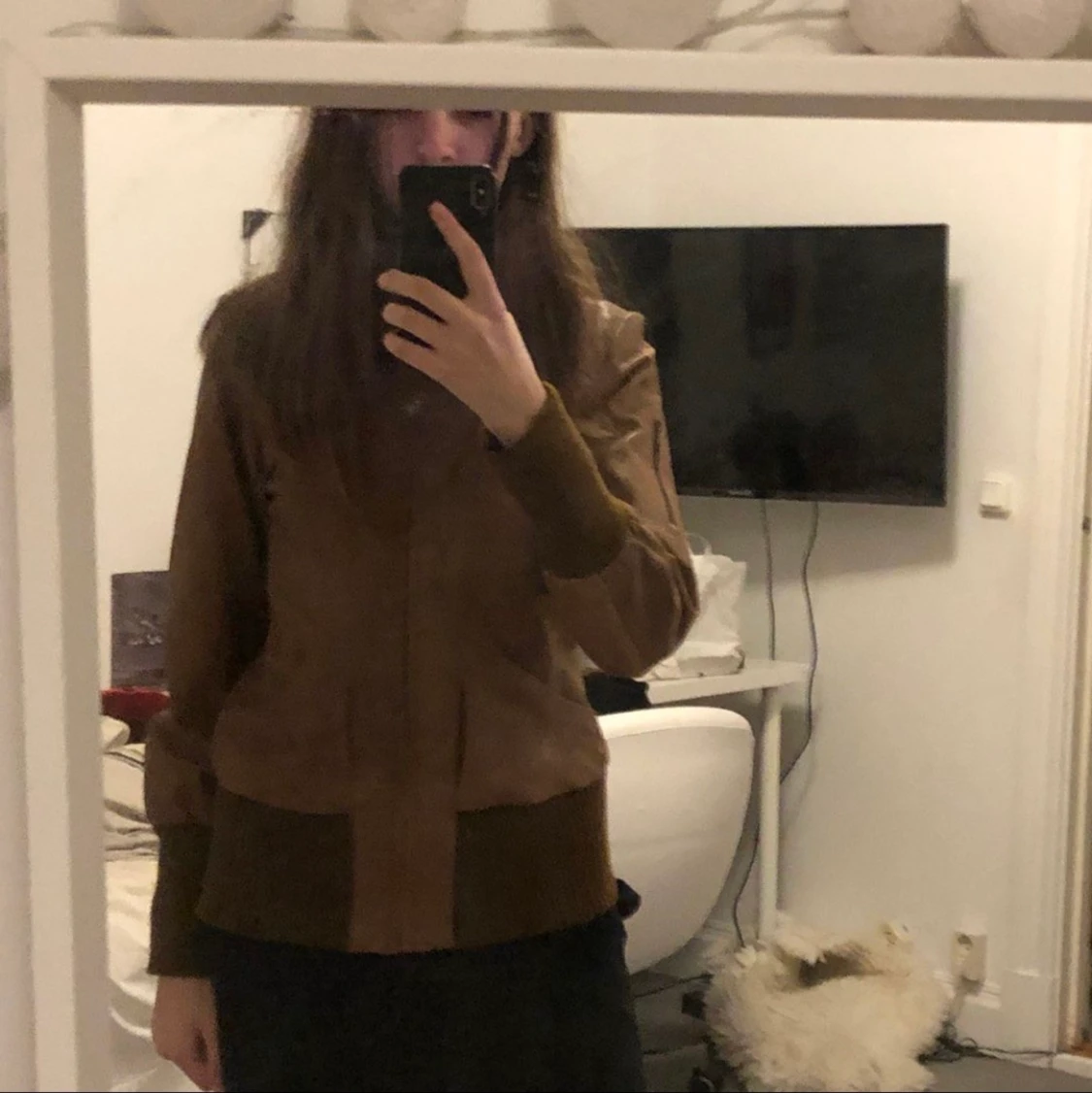 Brun höstjacka - 90