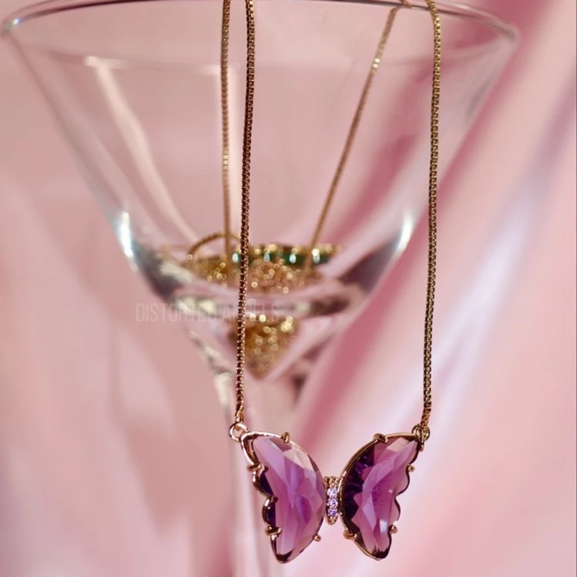 Lila fjÀrils halsband