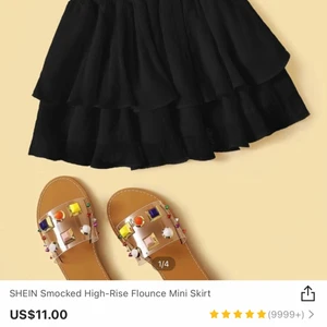 Svart kjol - Helt ny kjol , oanvänd!:)) jätte söt och perfekt till sommaren🤩