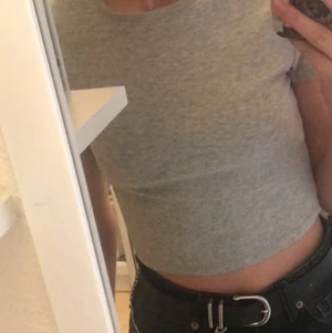 Tröja grå - Hej! Säljer nu denna dina topp! Inte använd så mycket bara några få gånger! Den är ifrån New yorker! (Djur finns i hem)