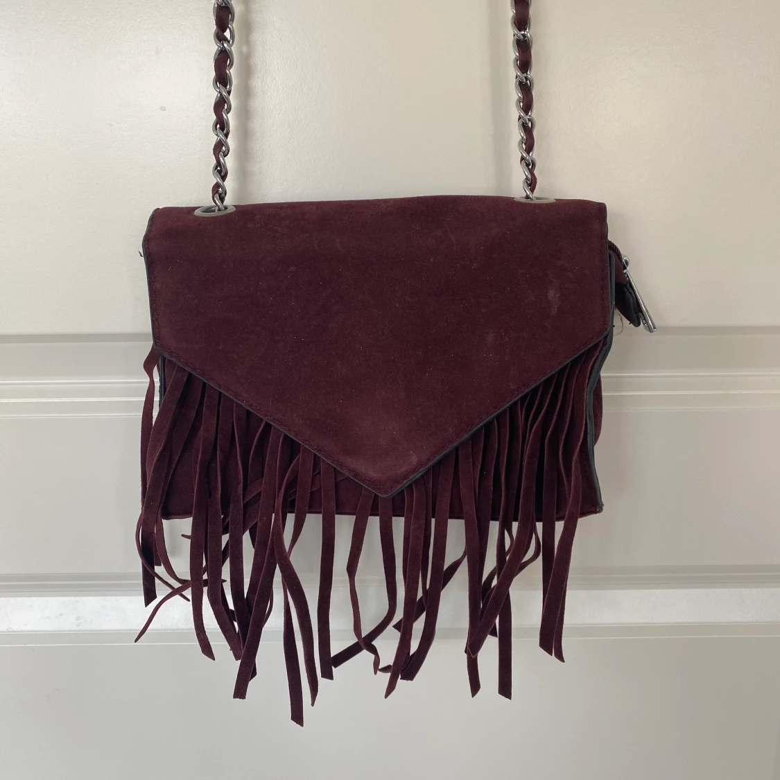 Frans vinröd väska