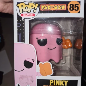 Funko pop, pacman pinky - Säljer denna då jag rensar i min samling. Eventuella skador är med på bilderna