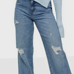 Wide denim  - Slitna breda denim använda 1 gång