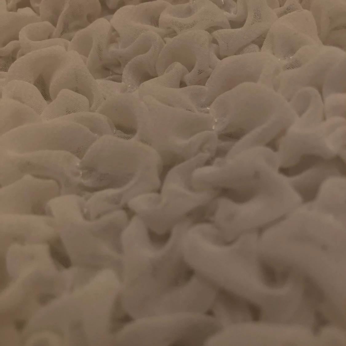 Vit,långärmad croptop  - 90