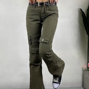 Mörkgröna byxor flare  - Köpt dessa byxor som var för korta för mig (170 cm). Skulle nog passa 165cm eller kortare :-) 