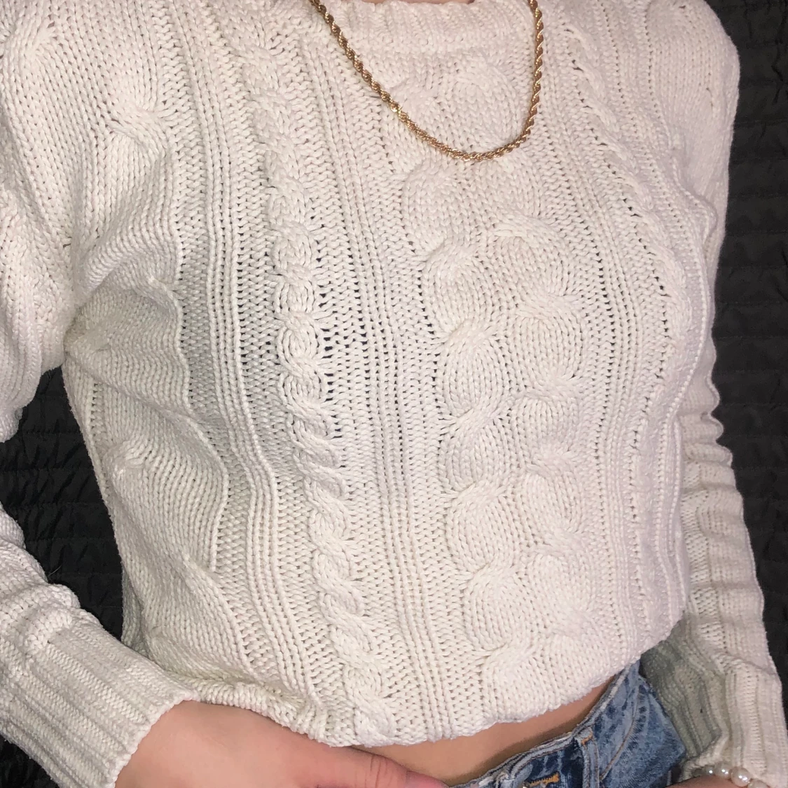 Stickad tröja från horze storlek S