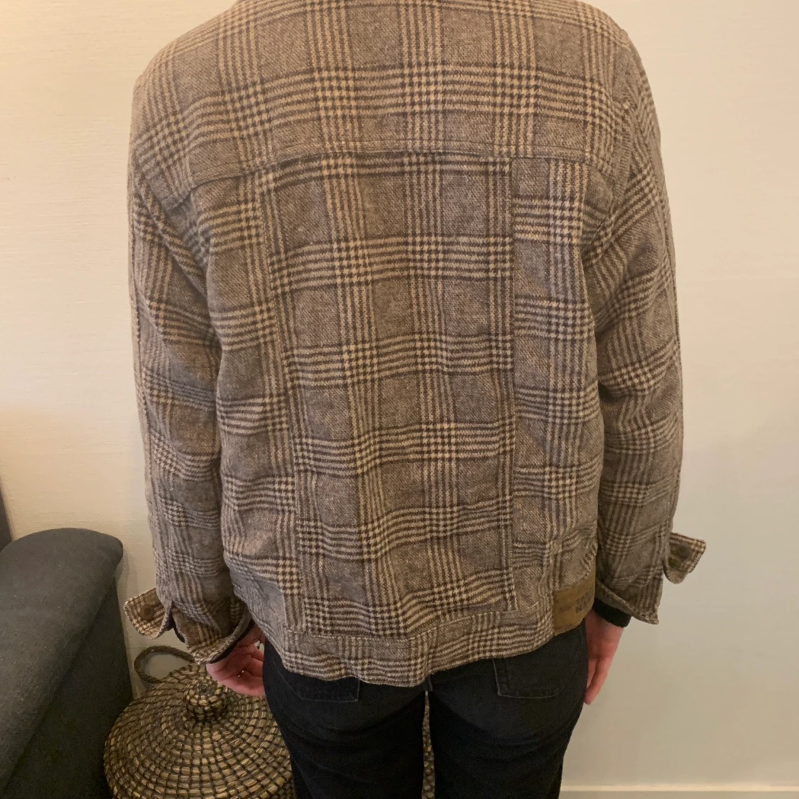 Rutig damjacka - Storlek S - 91