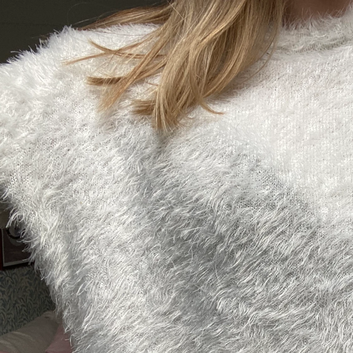 Fluffig vit tröja🥰 - 91