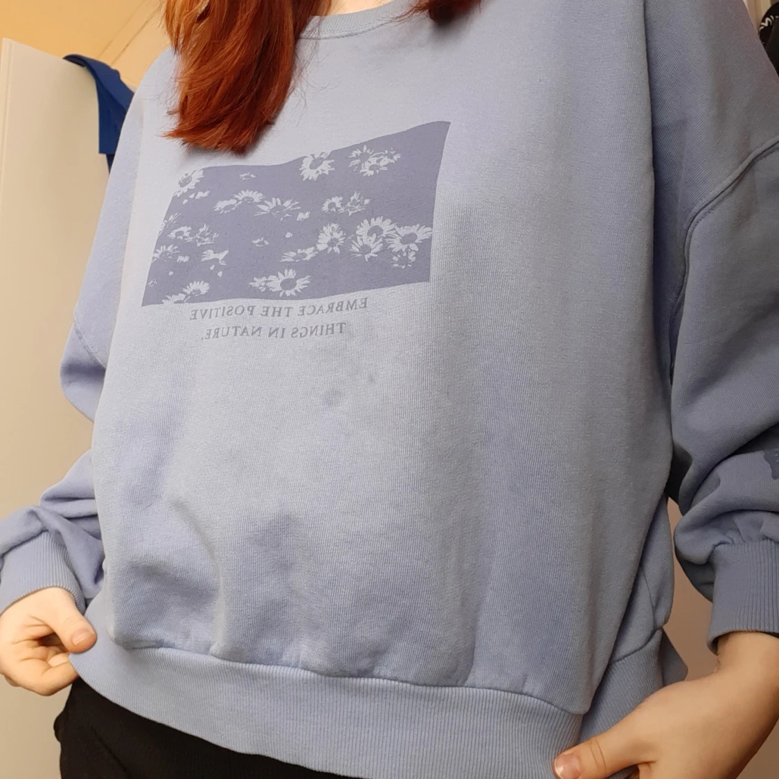 Lilac butterfly sweather 