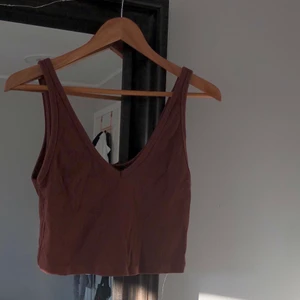 Cropped top M/L -  fin brun topp som är köpt på Zara.