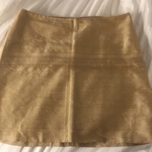 Guldig sidenkjol från Filippa K - Midjemått: 76cm Längd: 40 cm. Säljer denna superfina guldiga vintage sidenkjolen från Filippa K. Kan sänka pris vid snabb affär. Skriv privat vid intresse