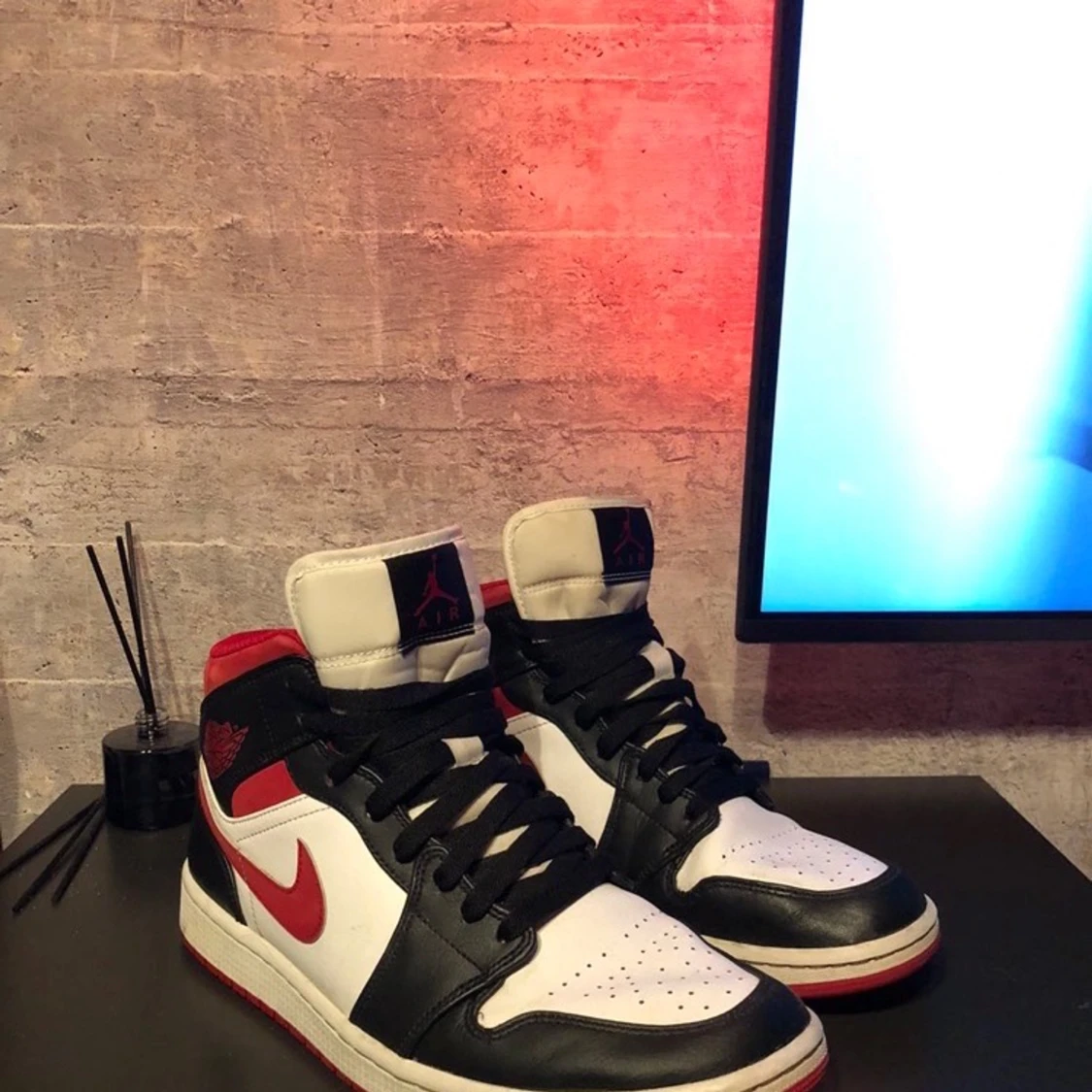 Jordan 1 gröna och röda - 91