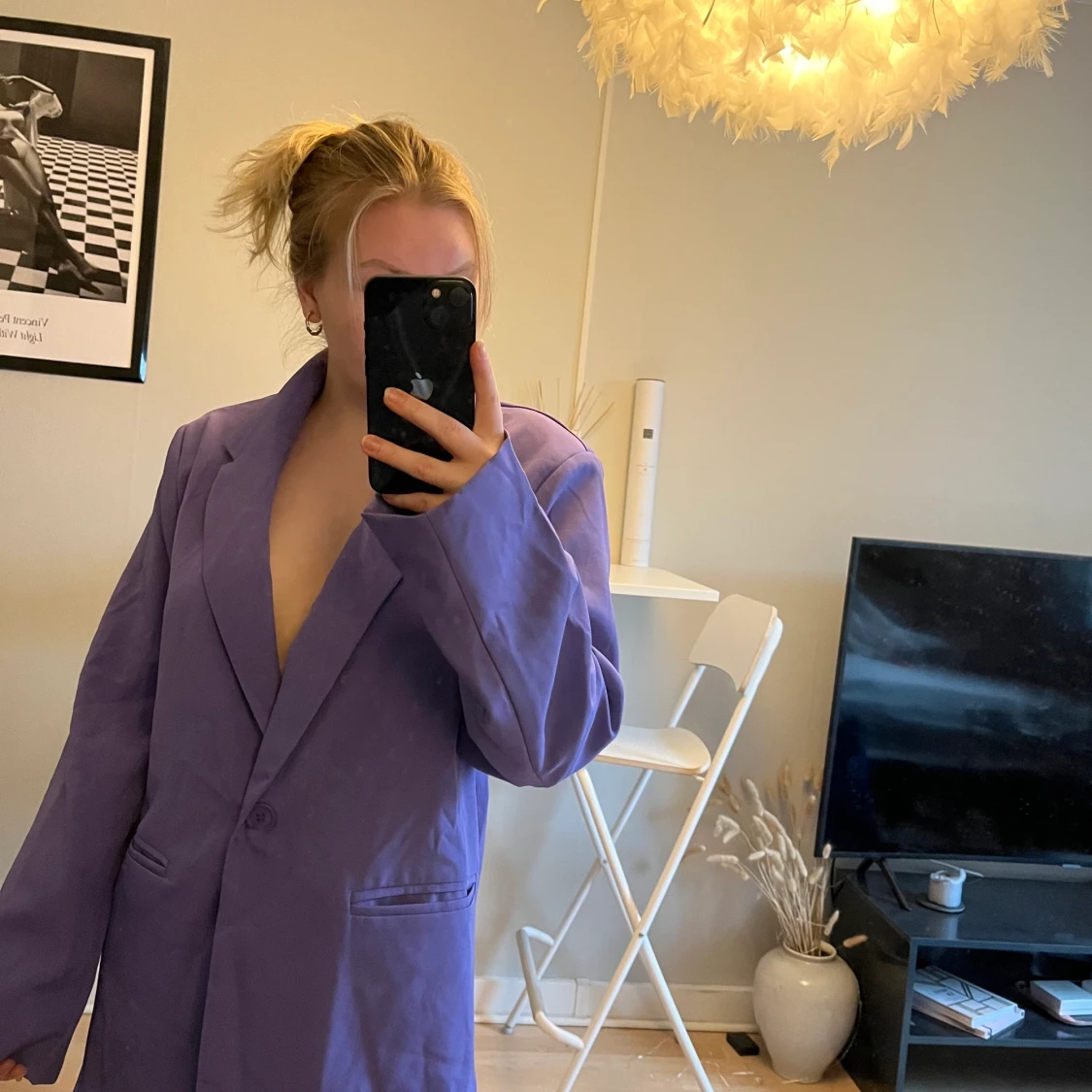 Lila kavaj från Missguided