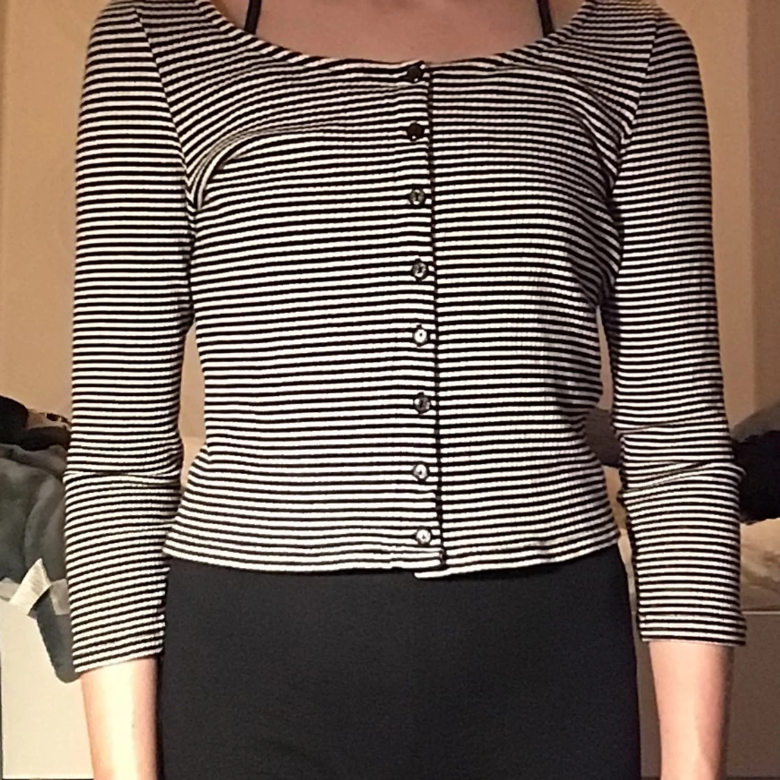 Randig cardigan/tröja från monki