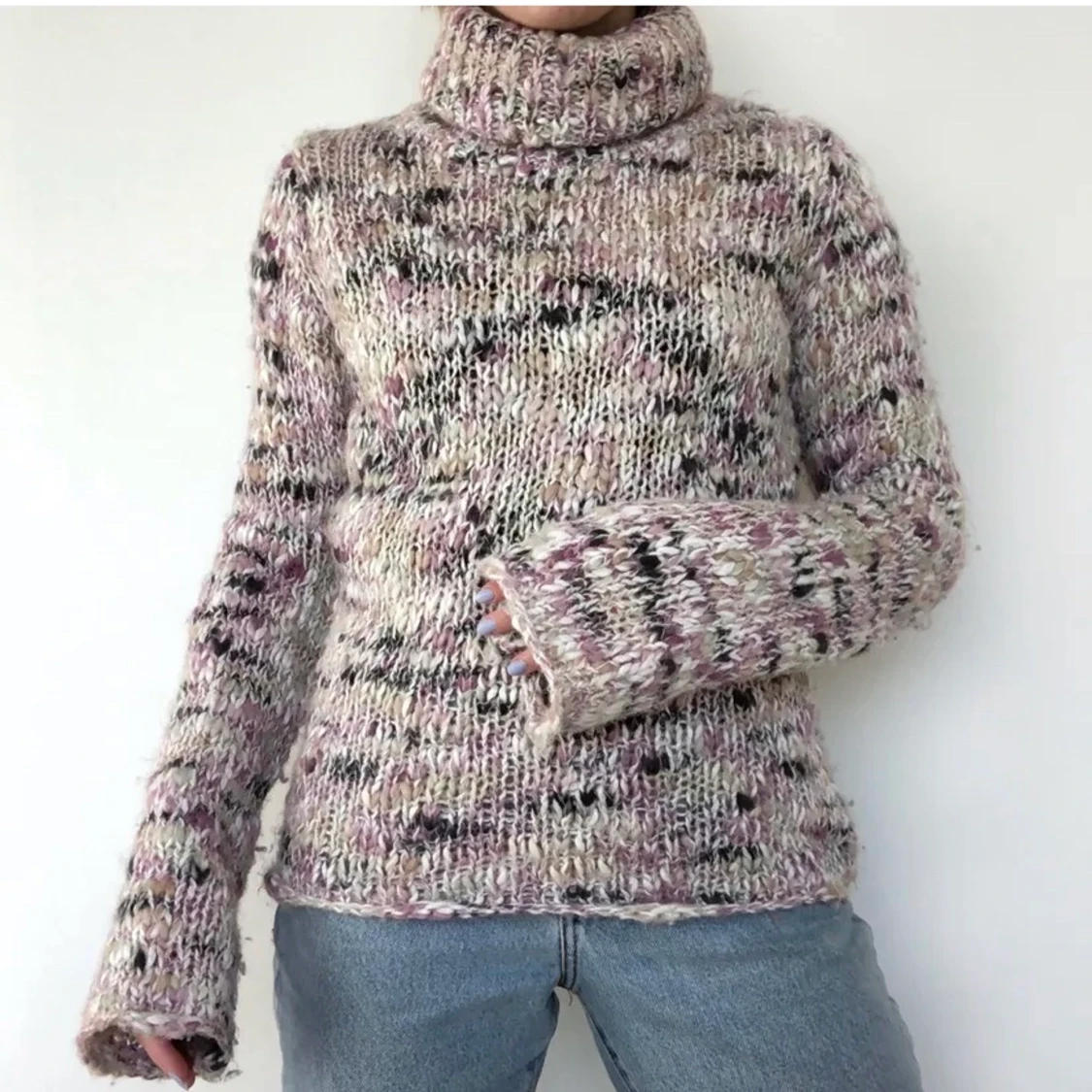 Grovstickad tröja  - 90