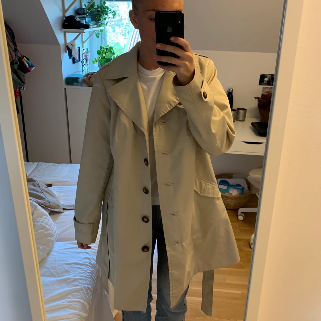 Beige trenchcoat från Hm 