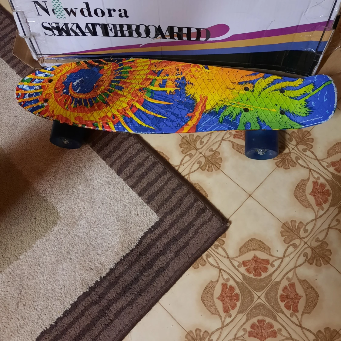 Skateboard med ledad ljus  - 90